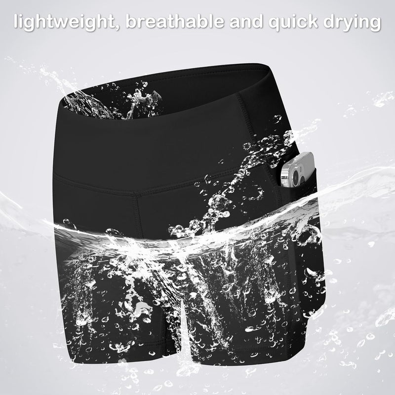 Willit Girls Swim Shorts with Pockets UPF 50+ Sun Protection Swimming Bottom - Image 5